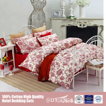 egyption cotton feather printed bedding set